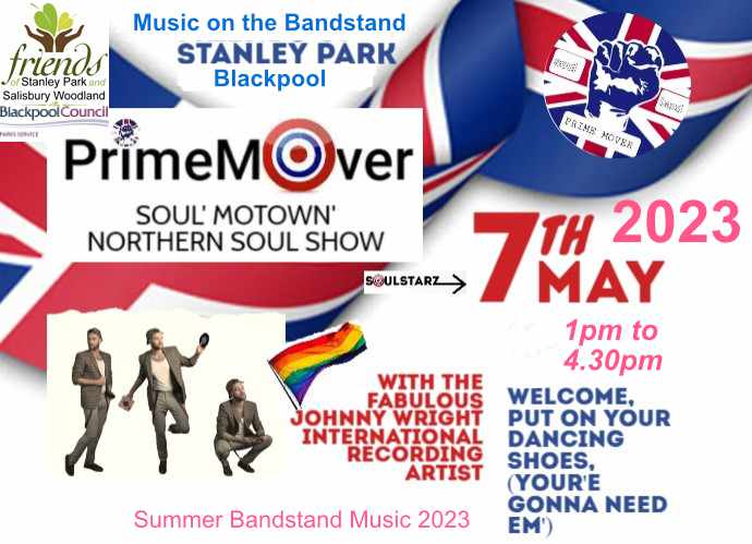 Stanley Park Blackpool Bandstand live music Soul Motown 7th May 2023 1pm to 4pm